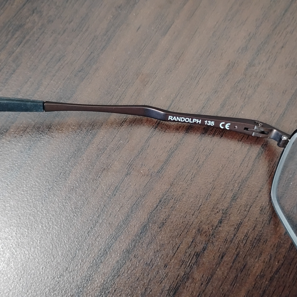 Randolph Engineering Silver Rectangular Glasses - image 4